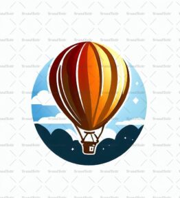 Reisender Heißluftballon